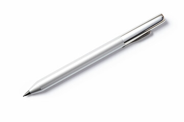 a pen is laying on a white surface
