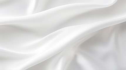 Shiny white fabric background, smooth white silk background, white fabric texture, Generative AI
