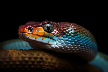 Fototapeta premium close up of a snake. 