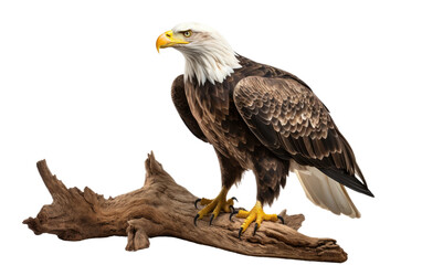 Bald Eagle Elegance On Transparent Background