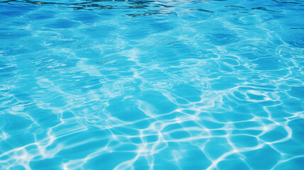 Obraz premium Blue water pool surface