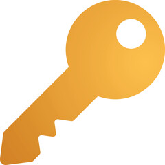 Key Icon, vector, flat, gradient, color, illustration, art