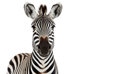 Fototapeta na wymiar Zebra animal isolated on a transparent background.