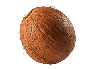 Coconut fruit isolated on transparent background
