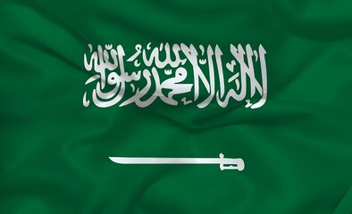 Saudi Arabia 3d background flag
