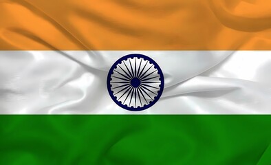 India 3d background flag