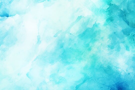 Abstract watercolor paint background painting illustration - Blue turquoise color with liquid fluid marbled paper texture pattern template