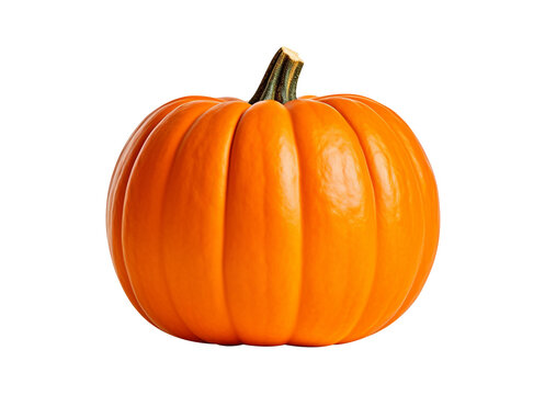 Sharp pumpkin image isolated on transparent background