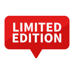 Limited Edition In Red Rectangle Shape For Sale Promotion Business Information Marketing Social Media
