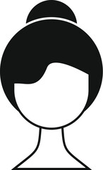 Hair coloring trend icon simple vector. Wash beauty. Damage new look