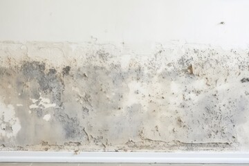 Fungus And Mold Infestation On White Apartment Wall