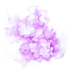 Fototapeta premium Abstract pink, purple background with smoke cloud. Isolated pop up think cloud, special effects graphic for white background clip art by Vita
