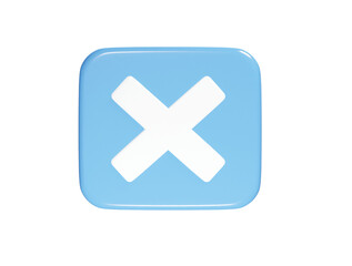 Obraz premium Close icon 3d render vector