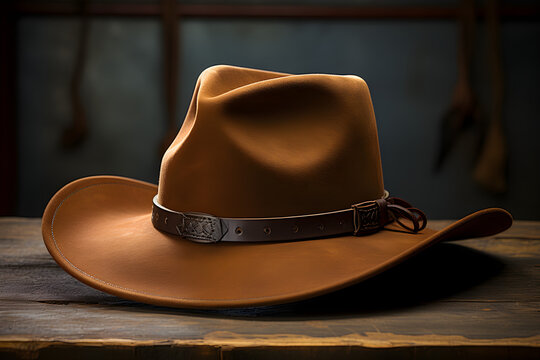  Brown cowboy hat