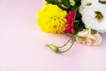 Flowers for a ceremony. Close-up of the bouquet.