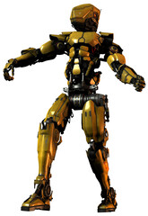 3d render of a robot
