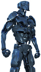 Robot standing in 3/4 view