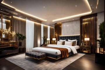 luxury bedroom design.