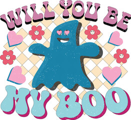 Retro Valentine Sublimation Design