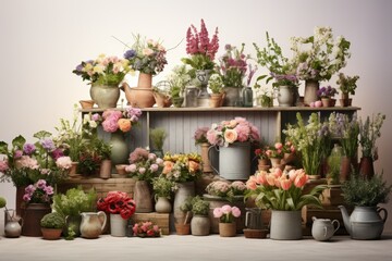 Obraz na płótnie Canvas Flower Shop Variety