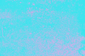 Turquoise aqua aquamarine abstract background with bright pink lines and spots