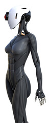 Female robot standing