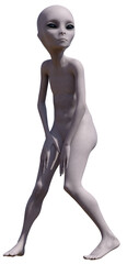 Alien Grey Figure