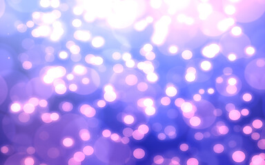 Abstract Bokeh purple glitter vintage lights background.