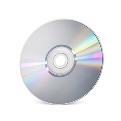 CD or DVD ROM disk for music, video, movie or data storage isolated. Transparent PNG image.
