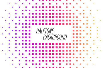 Halftone background in style colorful pop art