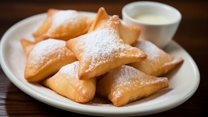 Sopapillas: Sweet Fried Pastry Served with Honey or Powdered Sugar