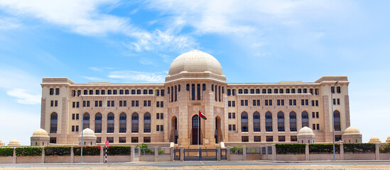 View of the Supreme Court building of Oman in Muscat, Sultanate of Oman