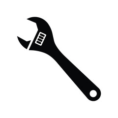 Wrench icon vector sign and symbols on trendy design