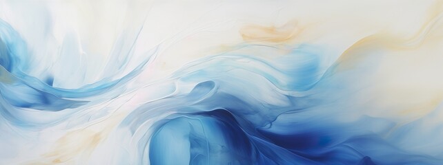 White Blue beige color acrylic abstraction. Expressive aesthetics of oil painting. Bright colors...