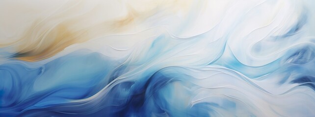 White Blue beige color acrylic abstraction. Expressive aesthetics of oil painting. Bright colors...