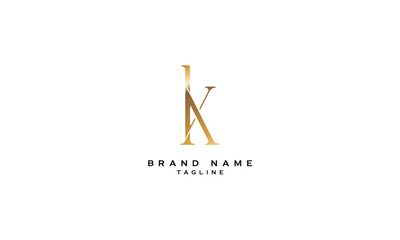 KX, XK, Abstract initial monogram letter alphabet logo design