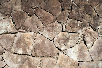 Many size of rock composite to stone textured background