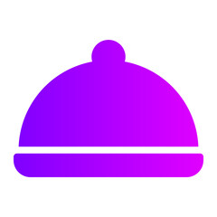 serve food gradient icon