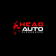 Car Headlight Restoration Icon Vector Logo Design