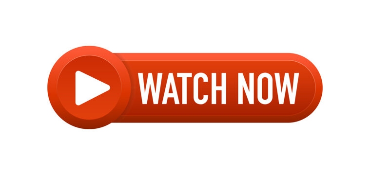 Watch now buttons. Play video button set. Watch video now button for web sit. Button for UI UX, website, mobile application. Vector illustration