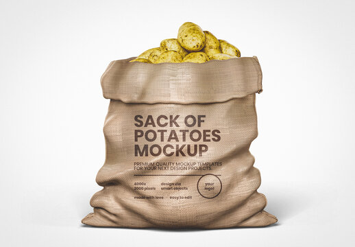 Sack of Potatoes Mockup