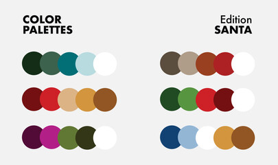 Color Palettes edition santa christmas