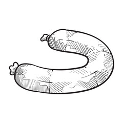 sausage handdrawn illustration