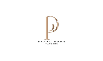 PH, HP, Abstract initial monogram letter alphabet logo design