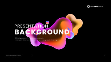 Colorful colourful modern fluid liquid futuristic abstract background. Modern futuristic technology presentation background with vibrant fluid liquid for poster, banner, brochure, corporate