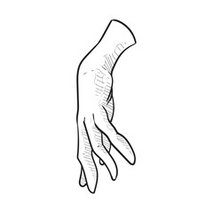 hand gesture handdrawn illustration
