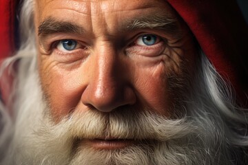 Close-up Portrait of Santa Claus