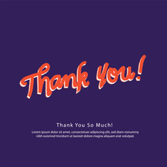 Thank You handwritten Ink Brush isolated on background. Hand drawn lettering style calligraphy,line drawing, signature, calligraphic, Typography, Trendy Lettering. vector Illustration design element 