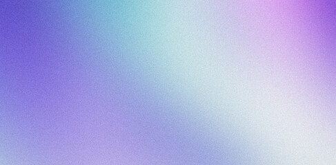 Purple white blue grainy color gradient background glowing noise texture cover header poster banner design - obrazy, fototapety, plakaty