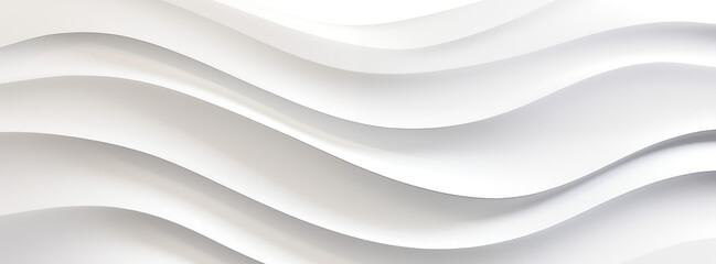 Silken Swathe: The Grace of Curved Elegance. White Background